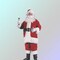 Men’s Santa Premium Plush Costume Jacket Pants Hat Gloves Size XL 50-54 Inch